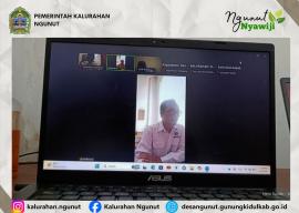 Kalurahan Ngunut Ikuti Zoom Meeting Rakor Persiapan Monev KIP se-Kabupaten Gunungkidul